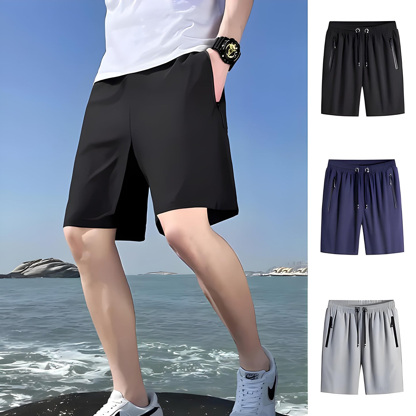 🩳 3-in-1 Men’s StretchFit Cotton Shorts Combo | Ultimate Comfort & Style