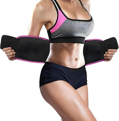 🔥 Premium Waist Trimmer Belt | Sweat More, Shape Faster!